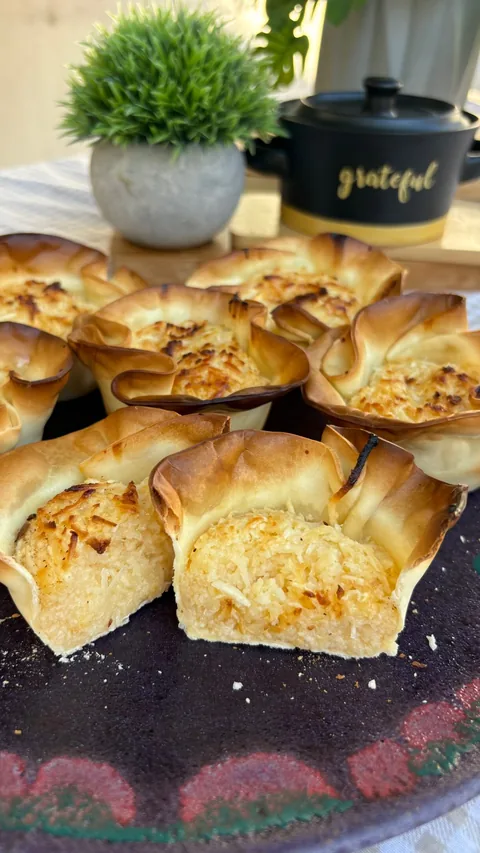 Queijadinha com massa de pastel, receita de Agradável Cozinha